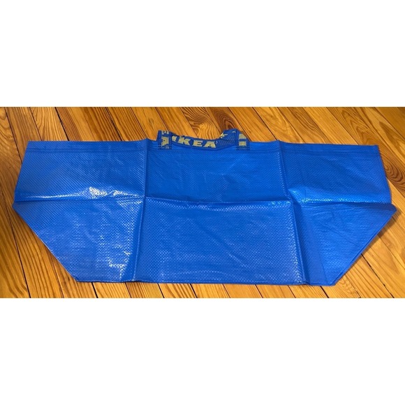 IKEA FRAKTA Large Blue Shopping Bag 19 Gallon Heavy Duty Storage Tote 172.283.40 - Picture 3 of 4